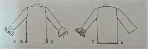 McCalls 7270 SET OF BLOUSES SIZE E-14-16-18 COMPLETE-UNCUT-F/FOLDED