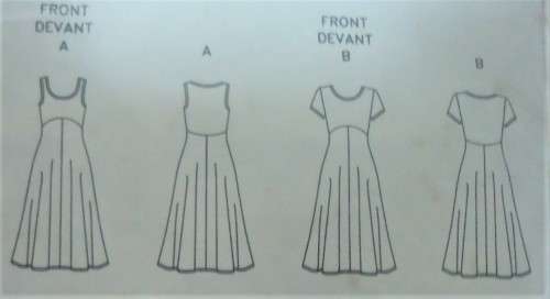 VOGUE 8936  PULLOVER DRESS  SIZE 8-10-12 COMPLETE-ZIPLOC BAG