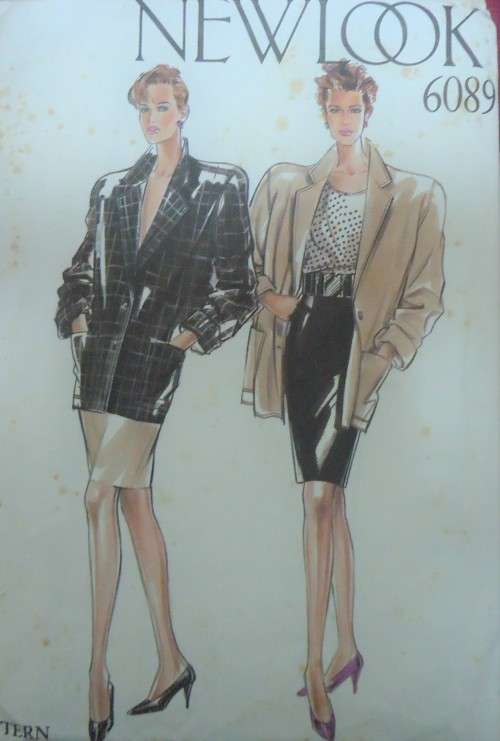 NEW LOOK PATTERNS 6089 JACKET & SKIRT SIZES 8 - 18 NO SEWING INSTRUCTIONS