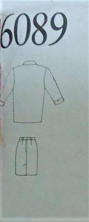 NEW LOOK PATTERNS 6089 JACKET & SKIRT SIZES 8 - 18 NO SEWING INSTRUCTIONS