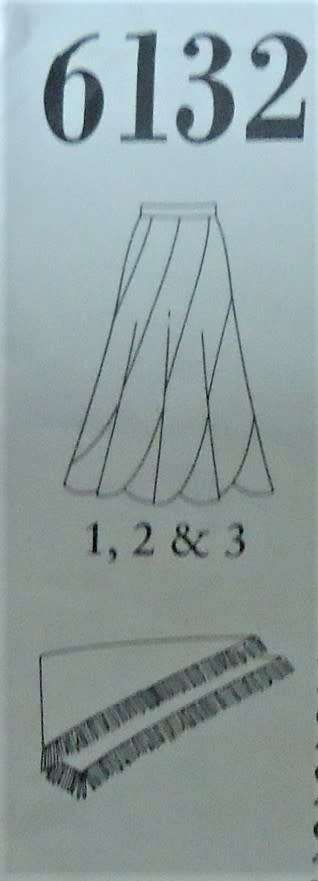 NEW LOOK PATTERNS 6132 PANNELLED SKIRTS & SCARF SIZES 8-18  COMPLETE-UNCUT-F/FOLDED