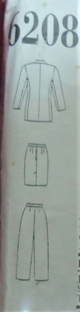 NEW LOOK PATTERNS 6208 JACKET-SKIRT-PANTS SIZES 12-24 COMPLETE-PART CUT