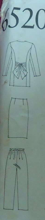 NEW LOOK PATTERNS 6520 TIE BACK JACKET -SKIRT-PANTS SIZES  6-18 COMPLETE