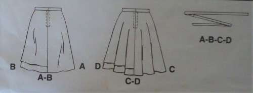 McCalls 7963 SET OF SKIRTS  SIZE B 8-10-12 SEE LISTING