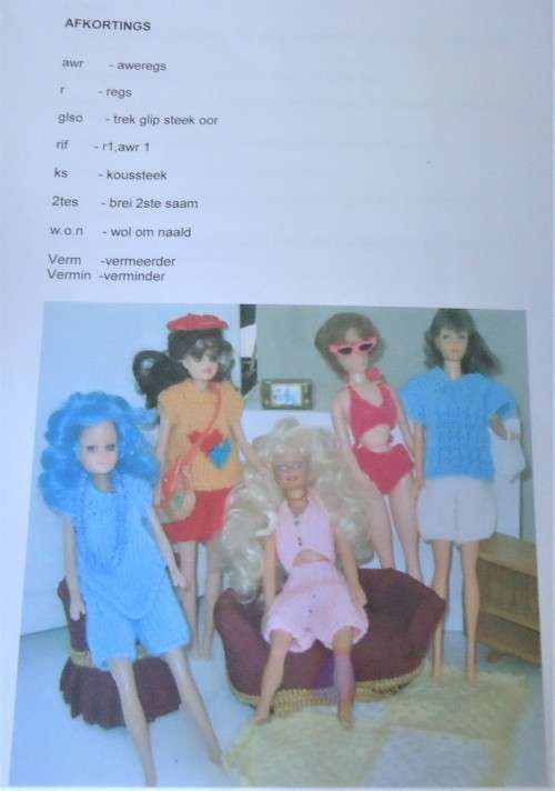 BREI VIR MY KLERE! BRIPATRONE VIR 29 CM POPPE - 64 PAGE BOOK WITH PATTERNS & COLOUR PHOTOS