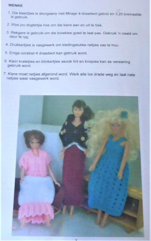 BREI VIR MY KLERE! BRIPATRONE VIR 29 CM POPPE - 64 PAGE BOOK WITH PATTERNS & COLOUR PHOTOS