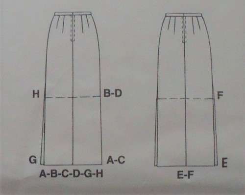 McCalls 9234 SET OF SKIRTS SIZE D  12-14-16 COMPLETE