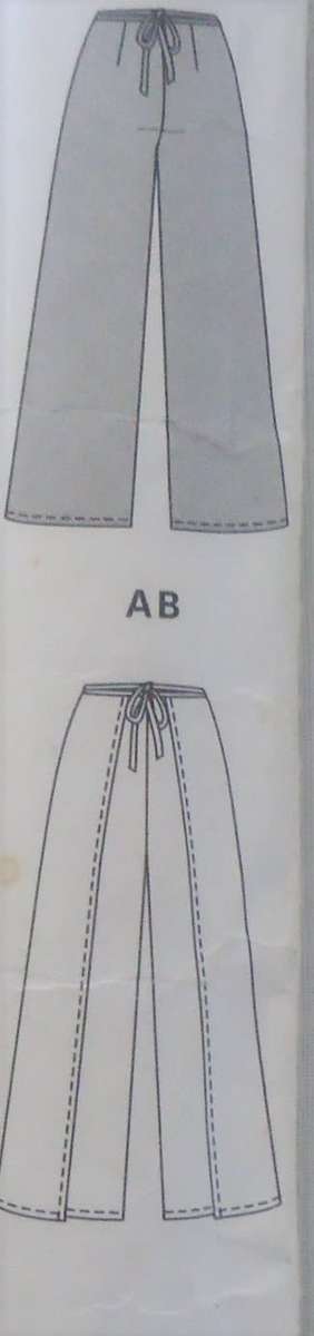 BURDA PATTERN 2989 WRAP PANTS SIZES 8-18 SEE LISTING