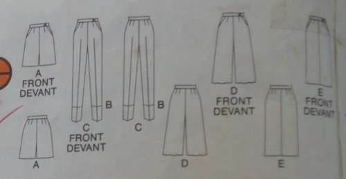 BUTTERICK PATTERN 3640 SKIRT-CULOTTES-PANTS-SHORTS SIZE14-16-18  COMPLETE