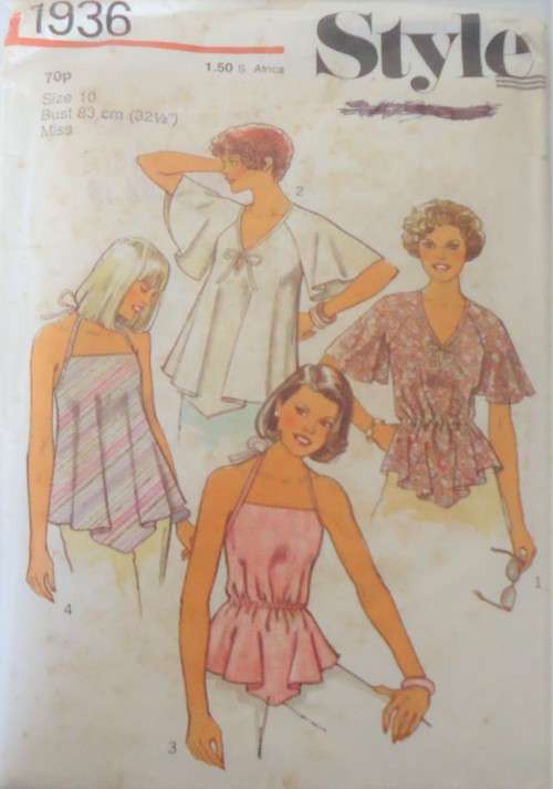 STYLE 1936 SET OF TOPS SIZE 10 BUST 83 CM/32 1/2" SEE LISTING