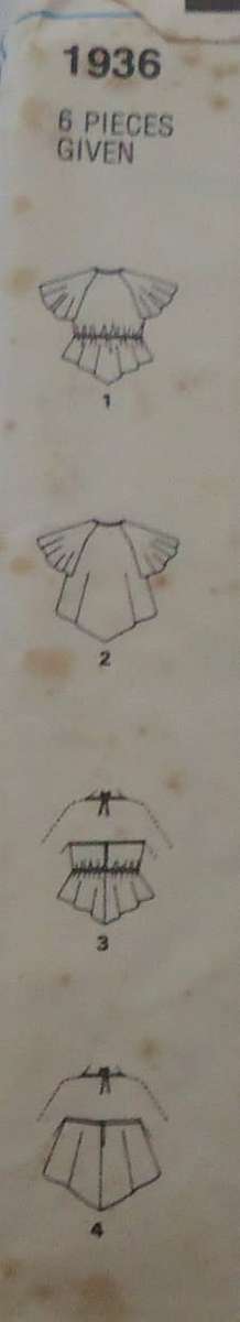 STYLE 1936 SET OF TOPS SIZE 10 BUST 83 CM/32 1/2" SEE LISTING