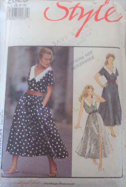 STYLE 2029 ELASTICATED WAIST DRESS SIZE 6 - 16  COMPLETE