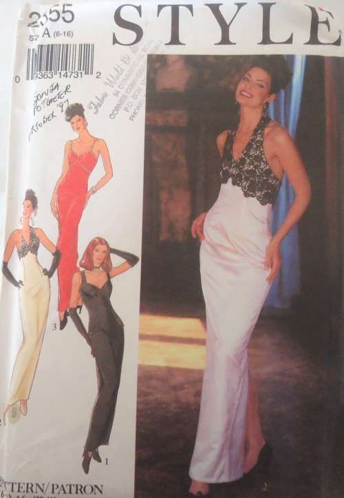 STYLE 2355 STUNNING LINED EVENING DRESSES SIZE 6 - 16 COMPLETE