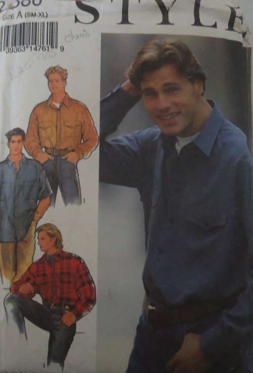 STYLE 2386 MEN'S CASUAL SHIRTS SIZE XS-XL (34-48) - COMPLETE