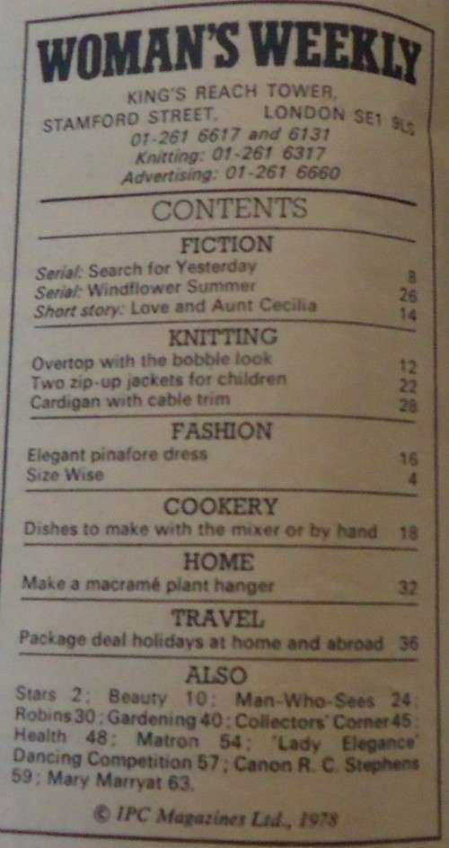 WOMAN`S WEEKLY - 26TH JANUARY 1978- 68 PAGES