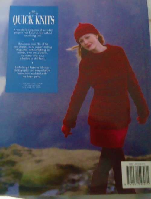 VOGUE KNITTING - QUICK KNITS - OVER 50 FAST & EASY STYLES - 164 PAGES HARD COVER WITH DUST JACKET