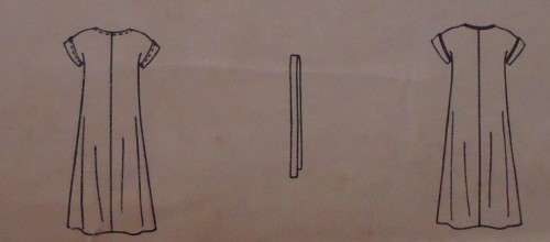 McCalls 6548 PULLOVER DRESS SIZE 12  BUST 34  COMPLETE