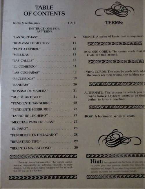 MACRAME SPANISH LACE - 32 PAGES- SOFTCOVER