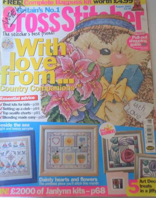 CROSS STITCHER  MAGAZINE UK ISSUE 124 AUGUST 2002 WITH PATTERNS-100 PAGES
