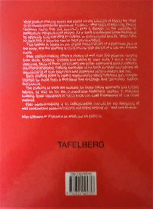 EASY PATTERN-MAKING - PHYLLIS HOFFMAN - 132 PAGE HARD COVER BOOK