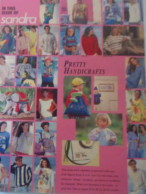 SANDRA - FASHION KNITTING AUGUST 1993- 48 PAGES A4