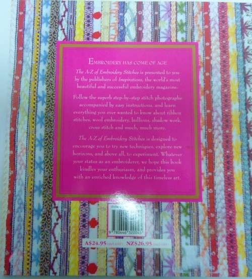 A-Z OF EMBROIDERY STITCHES-ONE OF THE GREAT REFERENCE BOOKS OF ALL TIME 148 PAGES SOFT COVER