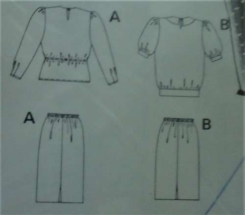 BURDA 5192 TWO PIECE DRESS SIZE 14-16-18-20-22-24 COMPLETE