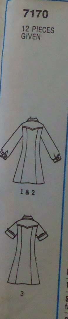 SIMPLICITY PATTERN 7170 SHIRTDRESS SIZE 10 BUST 83 CM COMPLETE