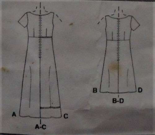 McCALL'S 2118SLEEVELESS OR SHORT SLEEVE DRESS SIZE B=8-10-12 SEE LISTING CUT TO SIZE 10/12