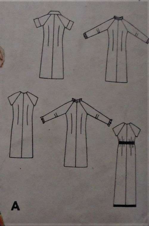 BUTTERICK 3765 ONE PIECE DRESS SIZE 18 BUST 38" COMPLETE