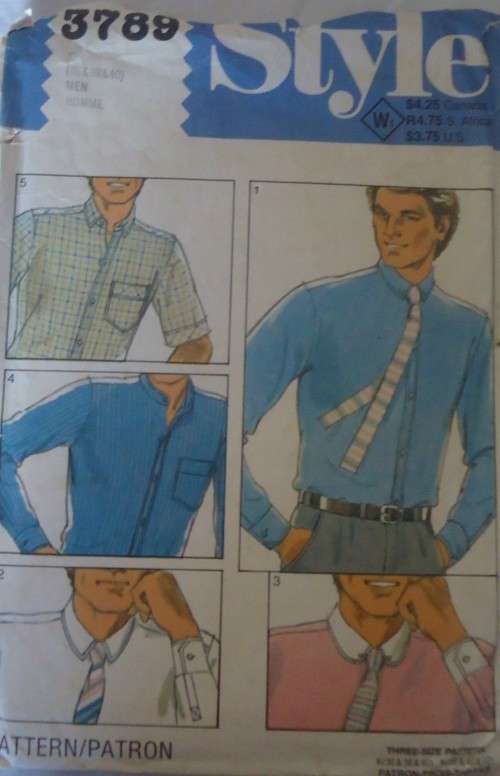 STYLE 3789 MEN`S SET OF SHIRTS SIZE 36-38-40`-COMPLETE