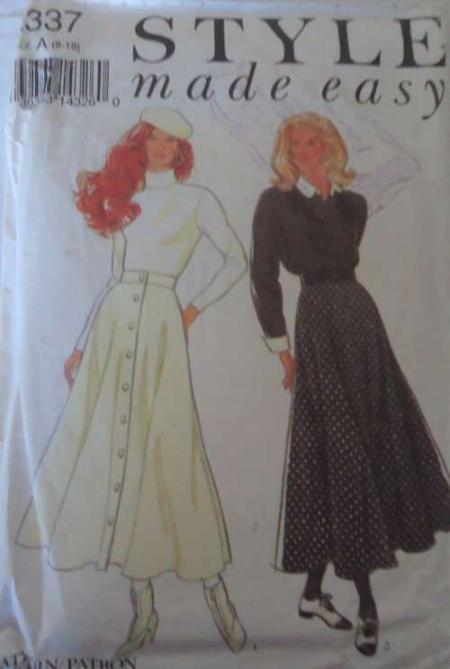 STYLE 2337 SET OF SKIRTS SIZE A=8-18 -COMPLETE