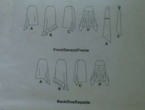 McCALLS M4882 STUNNING SKIRTS IN 3 LENGTHS  SIZE Y XS-S-M (4-14)-COMPLETE-UNCUT-F/FOLDED