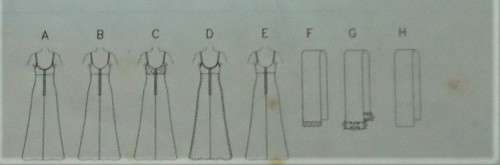 BUTTERICK 5886 EVENING SHOE STRING STRAP DRESS & SCARF SIZE 12-14-16 COMPLETE