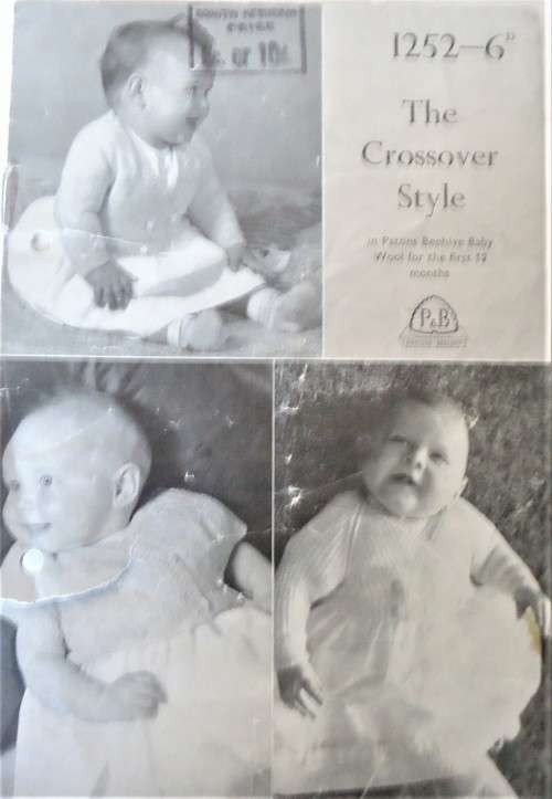 PATONS P & B WOOLS 1252  THE CROSSOVER STYLE -FIRST 12 MONTHS - 8 A5 PAGES