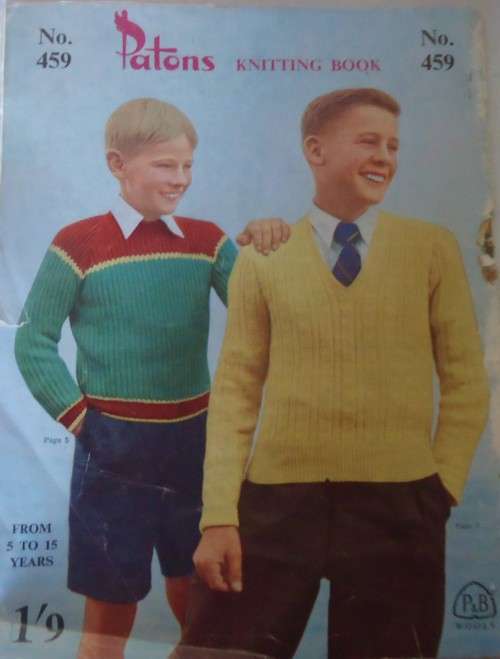 PATONS 459 KNITTING BOOK 20 A4 PAGES