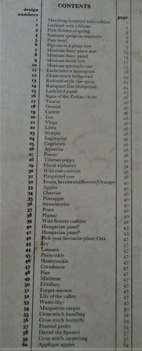 EMBROIDERY- 60 NEW DESIGNS (WITH PATTERN TEMPLATES) - GOLDEN HANDS 68 PAGE SOFT COVER