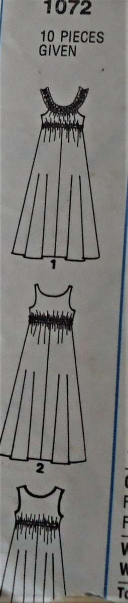 STYLE 1072 NIGHTDRESS SIZE MEDIUM 12 - 14 COMPLETE