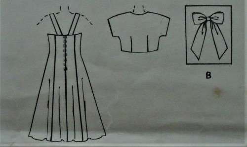 McCALL's 7559 GIRLS DRESS & REVERSIBLE BOLERO SIZE CH=7-8-10 YEARS COMPLETE-CUT TO  SIZE 7/8 YEAR