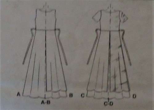 McCALLS 9249 PULLOVER DRESS WITH OVER-SKIRT  SIZE B=8-10-12 COMPLETE