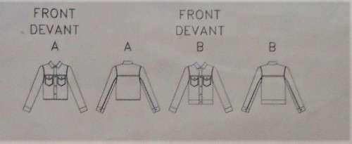 BUTTERICK 6376 DENIM JACKET SIZE 12-14-16 SEE LISTING-ZIPLOC BAG