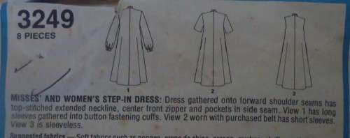 STYLE 3249 STEP IN DRESS SIZE 16 BUST 97 CM COMPLETE