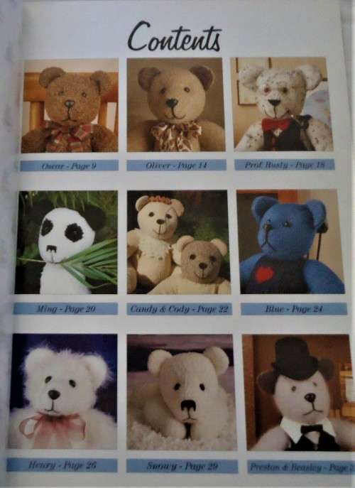 `BEAUTIFUL BEARS` 18 HAND KNITTED BEARS FOR ALL OCCASIONS - SAPROTEX DESIGN STUDIO- 64 PAGES