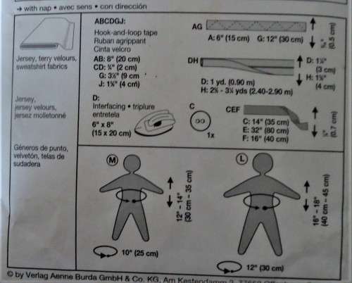 BURDA 8308  DOLL WARDROBE SIZE 12-14" OR 30-35 CM  & 16-18" OR 40-45 CM COMPLETE-UNCUT-F/FOLDED