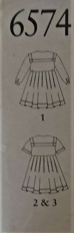 NEW LOOK PATTERNS 6574  GIRLS SAILOR DRESS  SIZE 3-8 YEARS COMPLETE