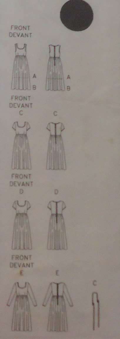 BUTTERICK 3437 DRESS & BELT SIZE 6-8-10-12 COMPLETE