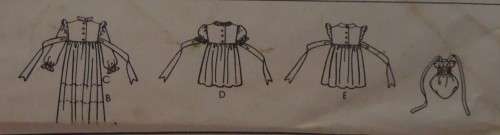 McCALLS 7313 GIRLS DRESS & BAG + SMOCKING SIZE 4 YEARS COMPLETE