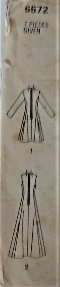 SIMPLICITY 6672 DESIGNER FASHION DRESS  SIZE 12 BUST 87 CM/34" COMPLETE