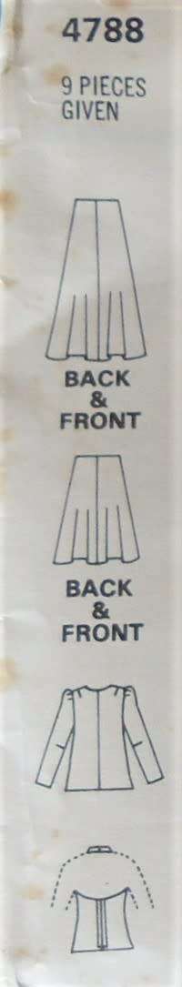 VINTAGE STYLE 4788 SKIRT-CARDIGAN-HALTER TOP-SIZE 12 BUST 34` COMPLETE-UNCUT-F/FOLDED