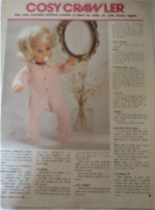 FIRST LOVE-COSY CRAWLER- WOMAN'S VALUE-JUNE 1983